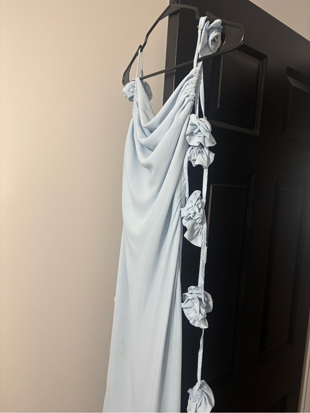 Peppermayo Pale Blue Draped Maxi Dress
